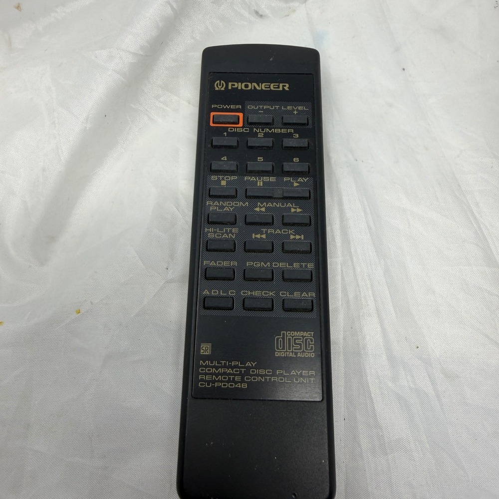 Pioneer CU-PD048 Multi-Play Compact Disc Player Remote Control Unit Black